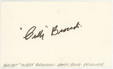   Brócoli, Albert Cuddy (productor James Bond) firmado 3 x 5 9,5 702913  segunda mano  Embacar hacia Argentina