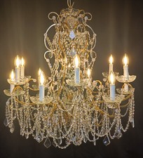 Lampadario cristallo artigiana usato  Arezzo