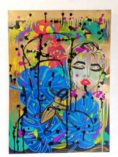 Tableau abstrait coloré d'occasion  Allaire