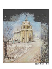 Quadro olio veduta usato  Torino