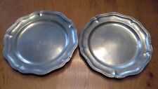 Duo assiettes etain d'occasion  Barr