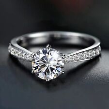 Anéis femininos bonitos de prata 925 moda nobre festa de casamento zircão senhora joias bonitas, usado comprar usado  Enviando para Brazil