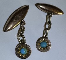 9ct gold turquoise for sale  LOUGHBOROUGH