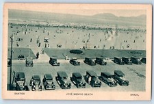 Cartão postal antigo Brasil 1910 Santos José Menino praia estacionamento exterior não publicado, usado comprar usado  Enviando para Brazil