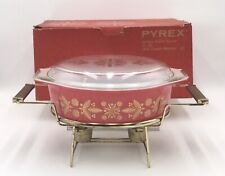 PYREX 045 GOLDEN POINSÉTIA 2 1/2 Qt. Servidor buffet com suporte, caixa original comprar usado  Enviando para Brazil