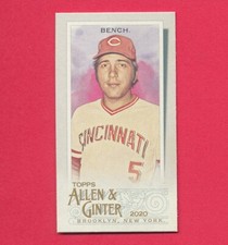 PERFEITO ESTADO FRESCO-RIPADO ALLEN GINTER JOHNNY BENCH HOF 2020 TOPPS AG GEM VINTAGE *TPHLC, usado comprar usado  Enviando para Brazil