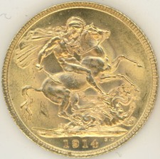 1914 gold full for sale  READING