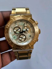 Invicta Reserve Collection cronógrafo banhado a ouro 18k relógio de aço inoxidável 6757 comprar usado  Enviando para Brazil