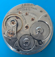 PEÇAS DE RELÓGIO DE BOLSO VINTAGE TAMANHO 18 WALTHAM MODELO 1892 21 JOIAS GRAU 845 comprar usado  Enviando para Brazil