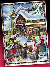 Ancien Calendrier De L'Avent Rs Sellmer Nr. 4 Dorfidylle Folklore Temps De Noël comprar usado  Enviando para Brazil