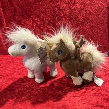 Usado, Conjunto de Pelúcia Neopets Uni (2) Branco (etiqueta pendurada) e Marrom, 7” de Altura, Etiquetas Tush comprar usado  Enviando para Brazil