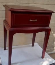 Mesa lateral de cedro antiga mesas de cabeceira vintage com gaveta armário sofá extremidade comprar usado  Enviando para Brazil