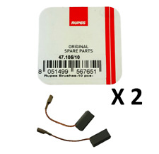 Rupes Charbon / Carbon brush x 2 - LH12/15/16/18/21/75 BR63/65 BA215 BK15AE, usado comprar usado  Enviando para Brazil