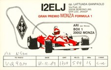 1989 cartão QSL I2ELJ para VQ9DM via N5DM Club Monza Itália #896 comprar usado  Enviando para Brazil