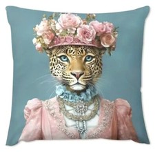Housse coussin léopard d'occasion  Cergy-