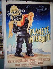 Robby the Robot 38x50" Gigantyczny plakat ścienny Vintage Retro Sci-Fi Druk artystyczny Dekoracja na sprzedaż  Wysyłka do Poland