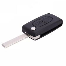 2 Botões Substituição Flip Key Fob Case Shell Blade Para PEUGEOT 207 307 308 407, usado comprar usado  Enviando para Brazil