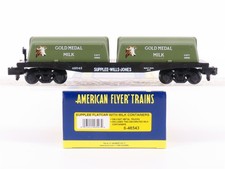 Carro plano S American Flyer 6-48543 Supplee-Willis-Jones #48543 com recipientes de leite comprar usado  Enviando para Brazil