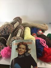 Vintage crochet yarn d'occasion  Expédié en France