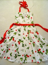 Rockabilly kleid kirschen gebraucht kaufen  Deutschland