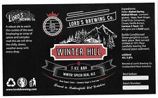 Winter beer label for sale  BURY