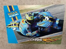 Usado, Cartão raro moto Chris Vermuland Suzuki Moto Gp Rizla 8 x 5"  comprar usado Usado, Cartão raro moto Chris Vermuland Suzuki Moto Gp Rizla 8 x 5"  comprar usado  Enviando para Brazil