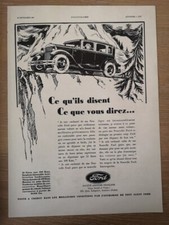 Publicité 1930 ford d'occasion  Bordeaux-