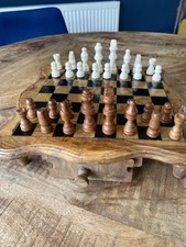 Vintage walnut chessboard for sale  CHESTER