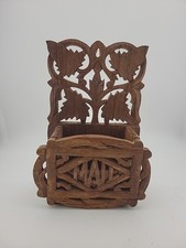 Vintage holder carved for sale  Spicewood