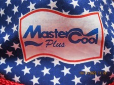 Boné de bola MasterCool Plus vermelho branco estrelas azul ar condicionado marketing comprar usado  Enviando para Brazil