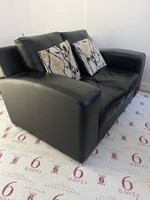 Leather sofa seater for sale  FLEET