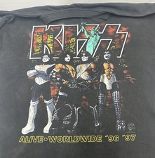 Camiseta KISS Antiga, VIVA EM TODO O MUNDO 96 97 NYC Madison Square Garden. Masculino GG comprar usado  Enviando para Brazil