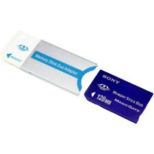 Kit de cartão duplo Sony 128MB Memory Stick com adaptador Memory Stick Duo comprar usado  Enviando para Brazil