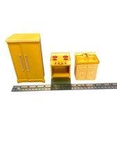 Vintage Wolverine Casa de Bonecas Móveis Cozinha Pia Fogão Geladeira Casa de Bonecas, usado comprar usado  Enviando para Brazil