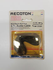 Recoton AC201 Plug Rca Para Rca Plug 6ft. Cabo de áudio (Novo em folha!) comprar usado  Enviando para Brazil