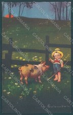 Cartolina artista firmata usato  Gambolo