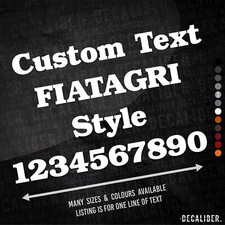 Adesivo de Estilo FiatAgri com Texto Personalizado - Muitas Cores - Fiat Agri Personalizado comprar usado  Enviando para Brazil