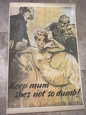 Ww2 propaganda poster. for sale  TROWBRIDGE