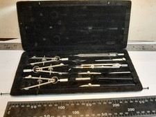Estuche de herramientas brújula instrumento de dibujo técnico dibujante Simplon de colección segunda mano  Embacar hacia Mexico