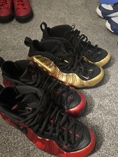 Nike Air Foamposite Pro University vermelho e dourado masculino tamanho 10.5 problemas de condição  comprar usado  Enviando para Brazil