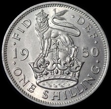One shilling 1950 for sale  LITTLEHAMPTON