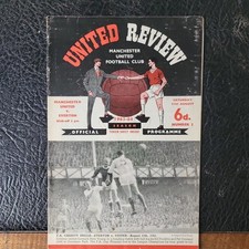 Programme manchester united for sale  BEDFORD