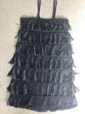 Black flapper tassle for sale  WARLINGHAM