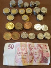 Lote de monedas y papel moneda de Europa del Este: Zlotych de Polonia y corona checa segunda mano  Embacar hacia Mexico