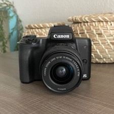 Câmera sem espelho Canon EOS M50 Mark II 4K gravação de vídeo Bluetooth Wi-Fi preta comprar usado  Enviando para Brazil