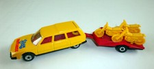 Matchbox Two-Pack 31 Citroen CX & Motorcycle Trailer gelb blauer Aufdruck comprar usado  Enviando para Brazil