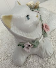 Cat flowers figurine for sale  FLEETWOOD