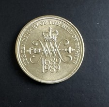 1989 coin. tercentenary for sale  ACCRINGTON