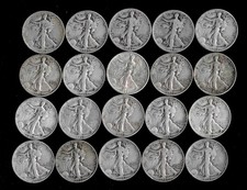 LOTE B35 ROLO DE MEIO DÓLAR WALKING LIBERTY (20 MOEDAS) 90% PRATA (1935-46) comprar usado LOTE B35 ROLO DE MEIO DÓLAR WALKING LIBERTY (20 MOEDAS) 90% PRATA (1935-46) comprar usado  Enviando para Brazil