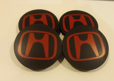 Tampas centrais aro roda Honda vermelho/preto logotipo cromado 69 mm/2,75 conjunto de 4, usado comprar usado  Enviando para Brazil